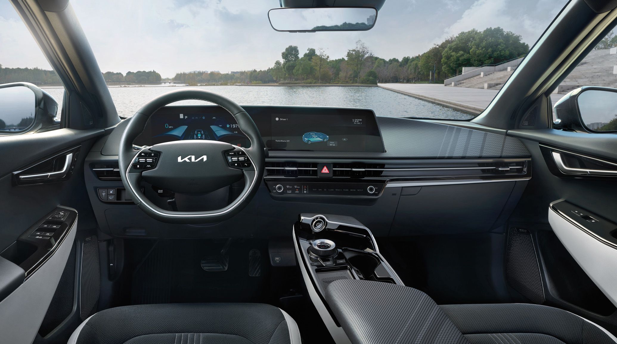 2024 Kia EV6 Full-Display Infotainment System Full-View